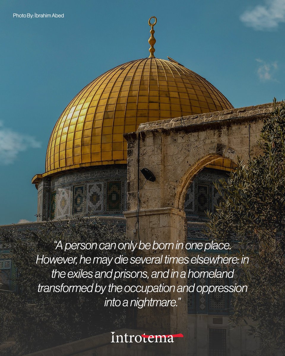 A line that lingers long after the page is turned—Mahmoud Darwish reminding us that exile is not only a place, but a feeling that follows the heart.