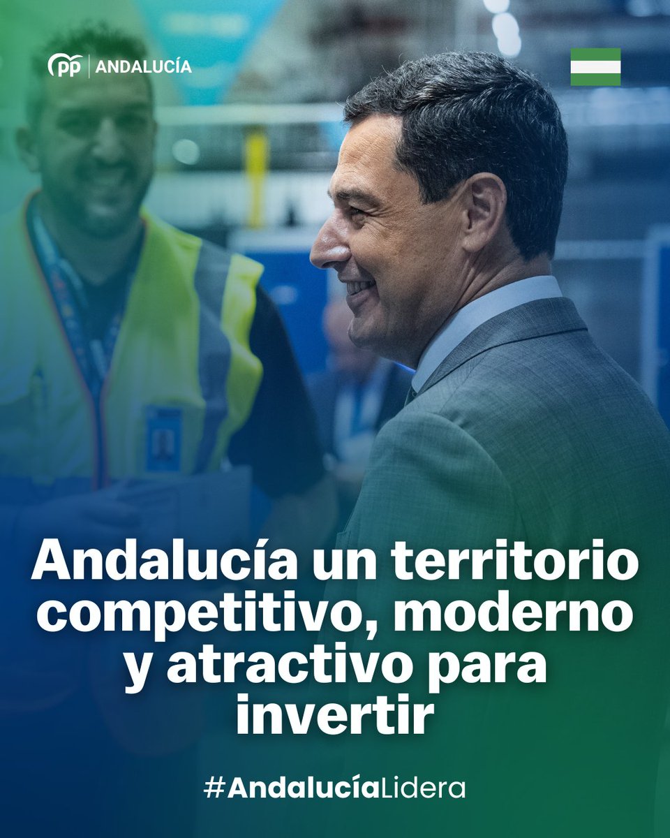 🔝 Con la apuesta de <a href="/JuanMa_Moreno/">Juanma Moreno</a> por la industria en Andalucía somos un territorio competitivo, moderno y atractivo para invertir.

#AndalucíaLidera 
elmira.es/articulo/andal…