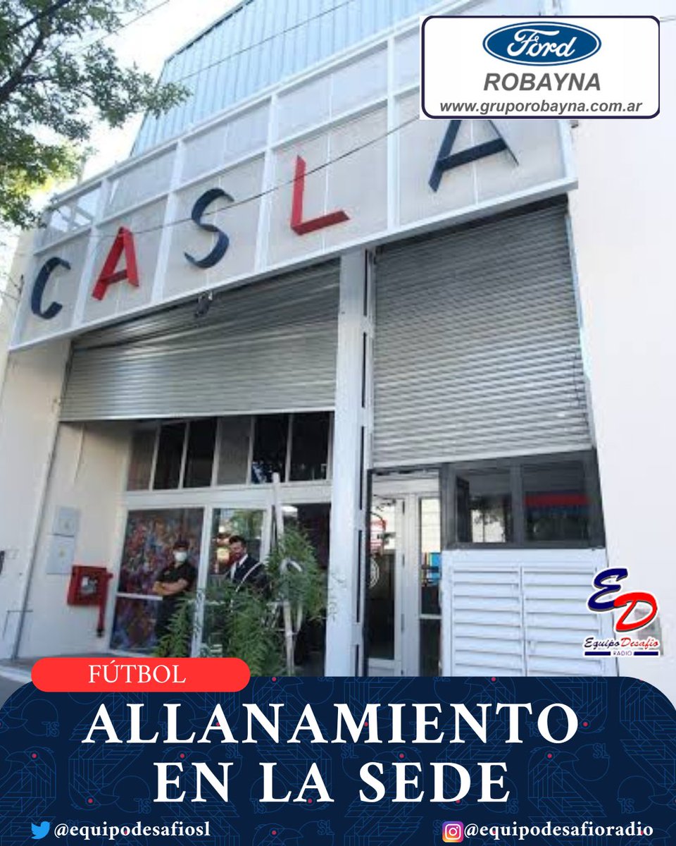 Está mañana, la sede de Av. La Plata fue allanada debido a la orden del juez federal de Lomas de Zamora, Luis Armella, quien habilitó más de 35 operativos a clubes, entre ellos #SanLorenzo. 

La causa de esto es la investigación sobre la financiera "Sur Finanzas".