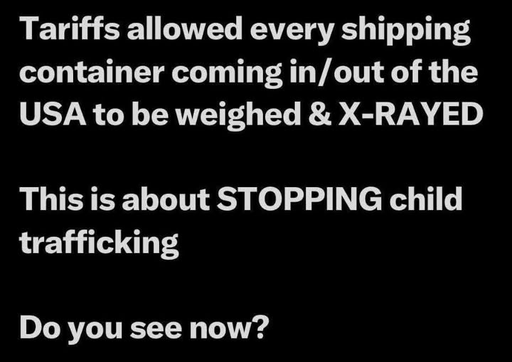 GodsAmericans's tweet image. ~ Yes Tariffs
~ mgf ~ #God #tariffs #stopchildtrafficking #containers #xrayed #godblessthisadministration #GodBlessAmerica