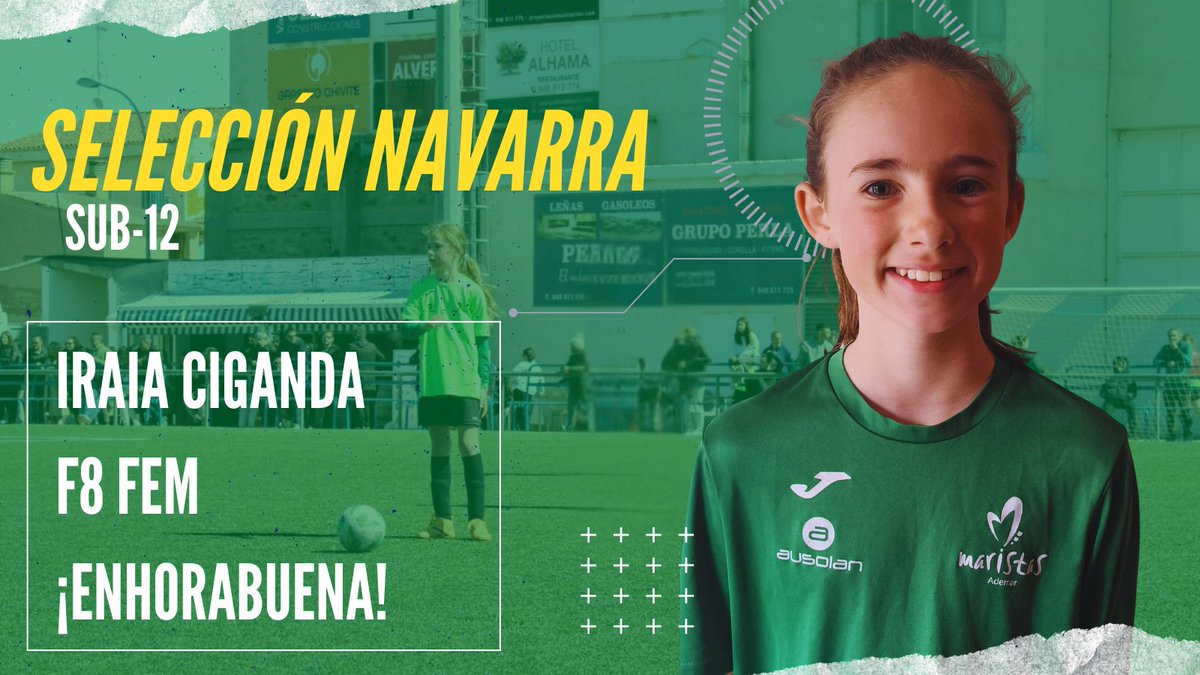 ⚽️Esta tarde, nuestra jugadora Iraia Ciganda Palacios ha sido llamada por la Selección Navarra Sub-12 <a href="/fedfutnavarra/">Federación Navarra de Fútbol</a> para una sesión de entrenamiento.
👏 ¡Enhorabuena! Orgullosos de tu esfuerzo, compromiso y evolución.
¡Sigue disfrutando del camino! 💚🖤
#Ademar #FutFem #Navarra