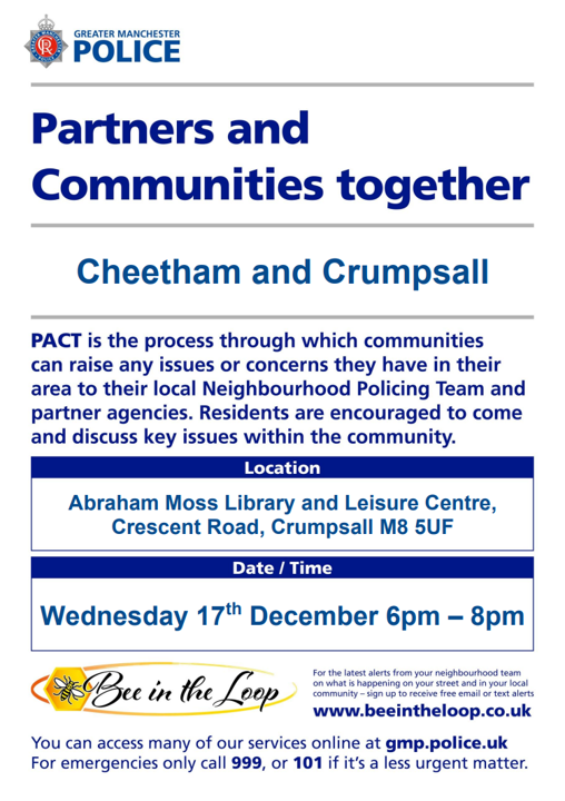 Cheetham & Crumpsall Police (GMP) tweet media