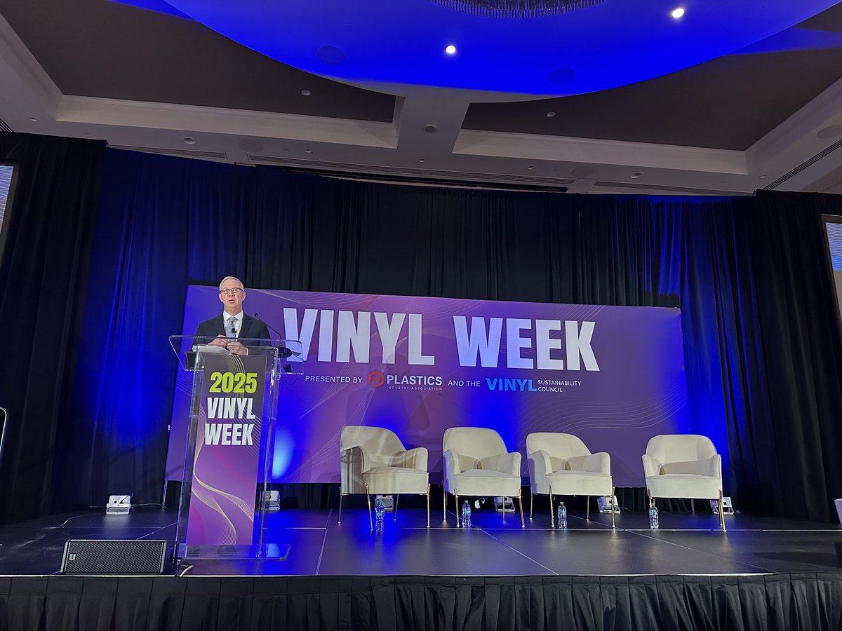 Now on stage delivering our #VinylWeek keynote address is Robert Main of Jasper Street Partners! His address speaks to the challenges for companies operating in a constantly changing regulatory environment.