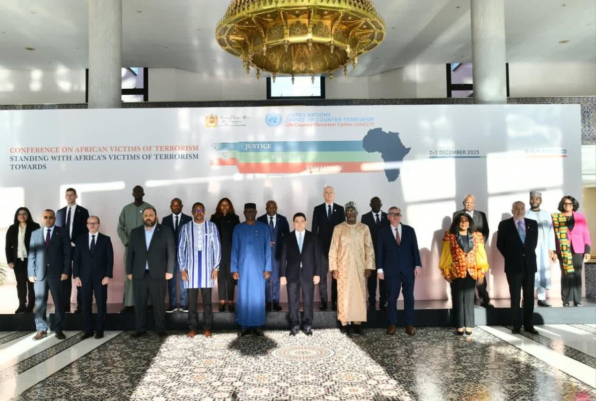 #Gouvernementml~Le Général  Ismaël Wagué, Ministre de la Réconciliation, de la Paix et de la Cohésion nationale, a représenté le Mali à la Conférence sur les victimes africaines du terrorisme, tenue à Rabat les 2 et 3 décembre 2025. 

Plus d'infos sur gouvernement.ml