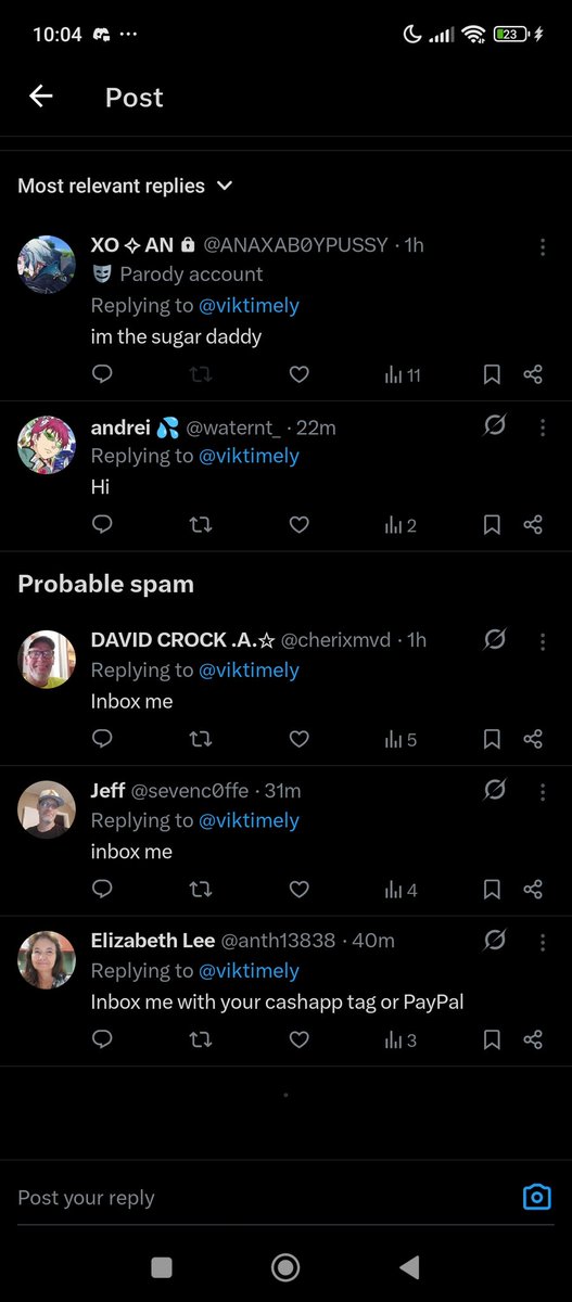 viktimely's tweet image. Point taken