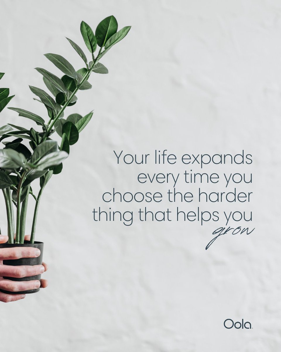 OolaLife's tweet image. Growth rarely feels comfortable but it always feels worth it.

#ChooseGrowth #DoTheHardThing #ExpandYourLife #PersonalRise #BecomingBetter #OolaLife