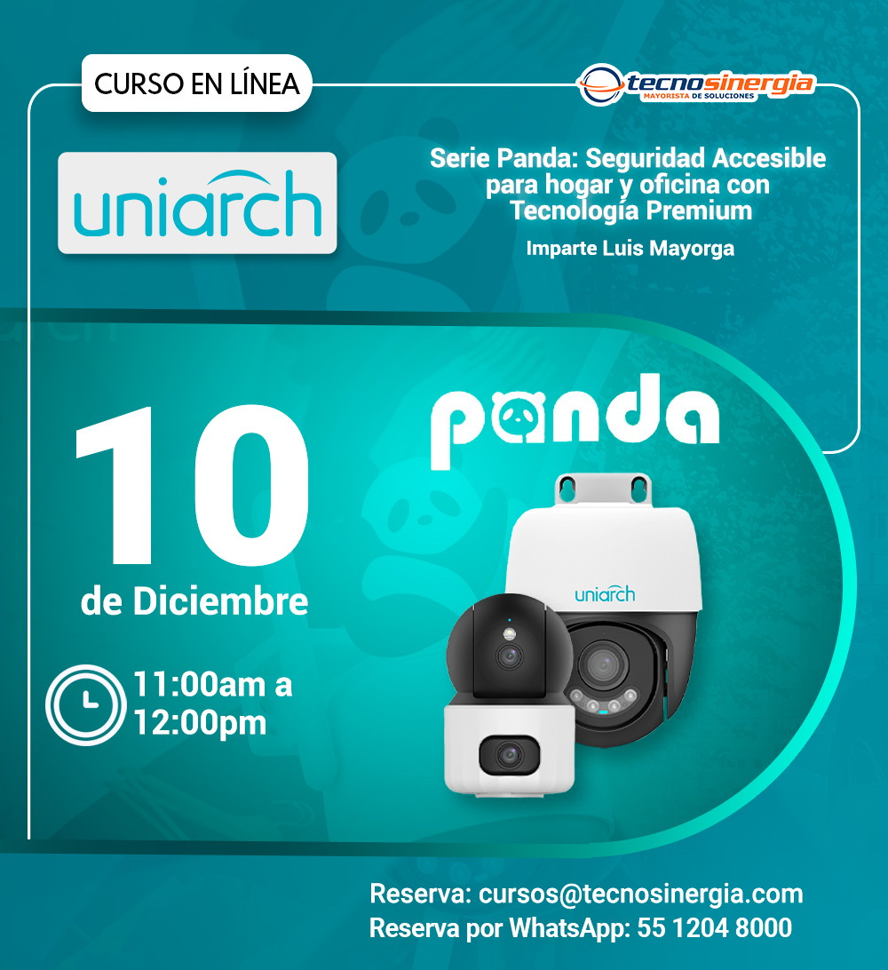 Serie Panda: Seguridad Accesible para hogar y oficina con Tecnología Premium
📅 10 de Diciembre del 2025
⌚ 11:00am a 12:00pm
💻 Curso en línea
¡Ya es mañana!

Registro 👇
ow.ly/7pca50XFNCL

Registro por WhatsApp
👉 ow.ly/4sVa50XFNCO

 #SeriePanda #Uniarch