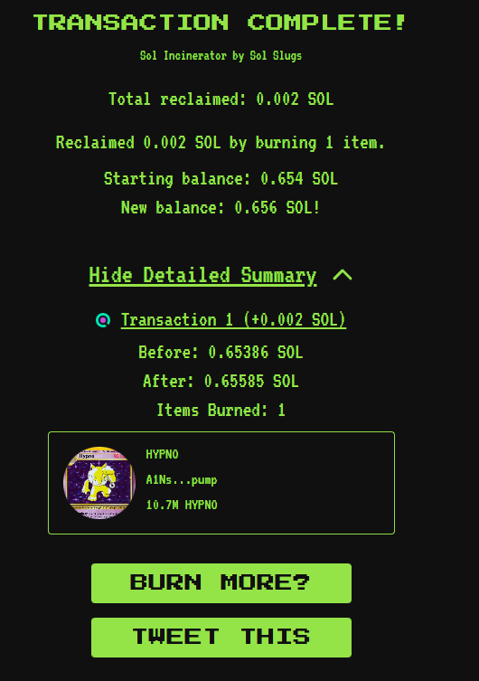 HypnoLord's tweet photo. Burned 11M Supply! <33 Hostin a Spaces soon! https://t.co/OmF8Ptk1XV