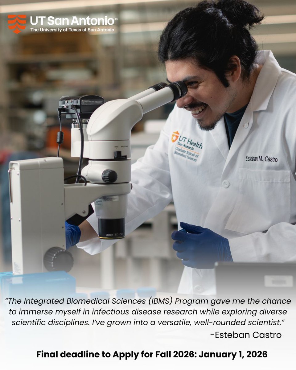 UT Health SA Grad School of Biomedical Sciences tweet media