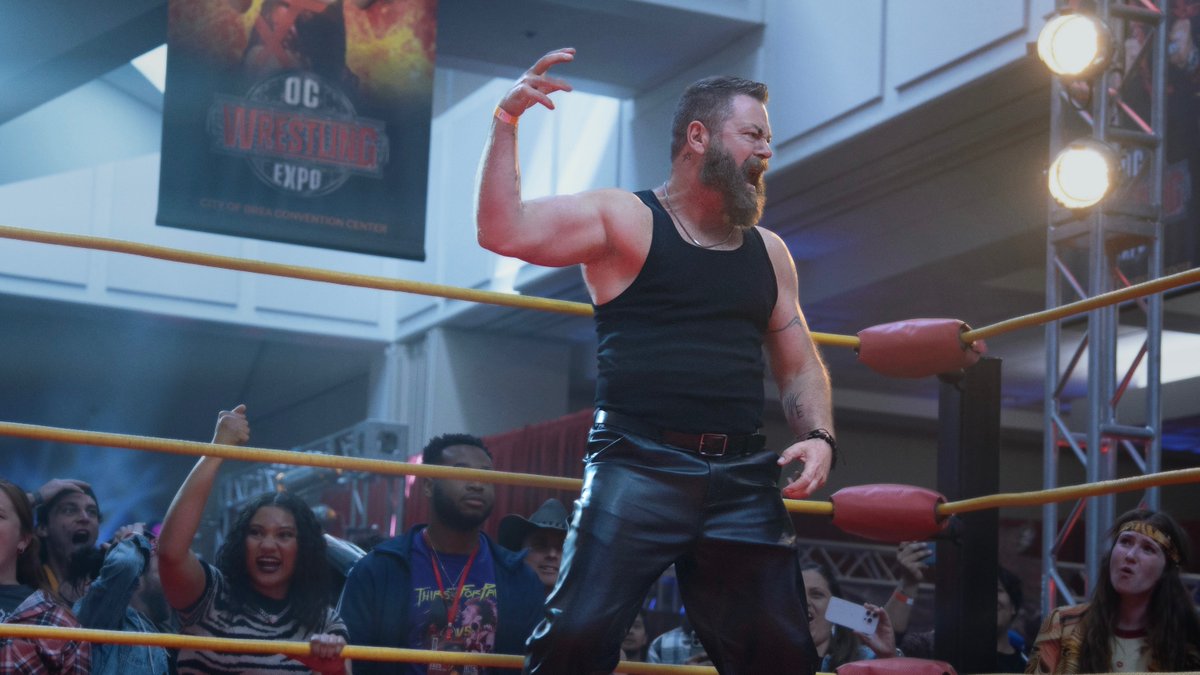 AppleTV's tweet image. This is not a story about playing it safe.

#MargosGotMoneyTroubles premieres April 15, starring Elle Fanning, Michelle Pfeiffer, Nick Offerman &amp;amp; Nicole Kidman.

From David E. Kelley &amp;amp; bestselling author Rufi Thorpe.