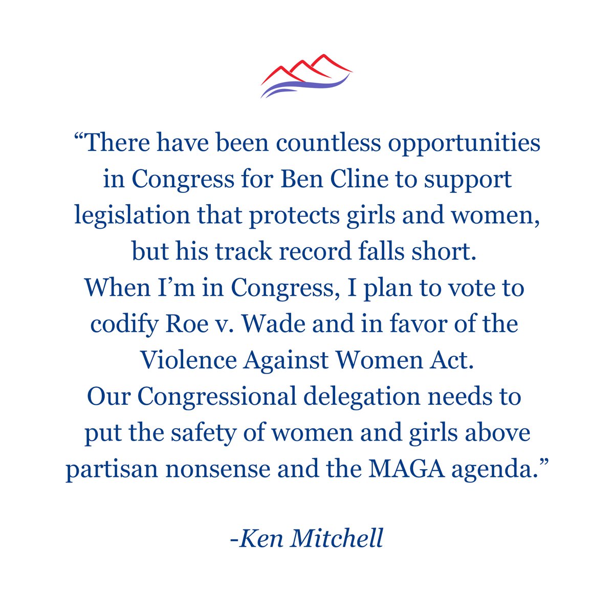 Women deserve better than Ben Cline.