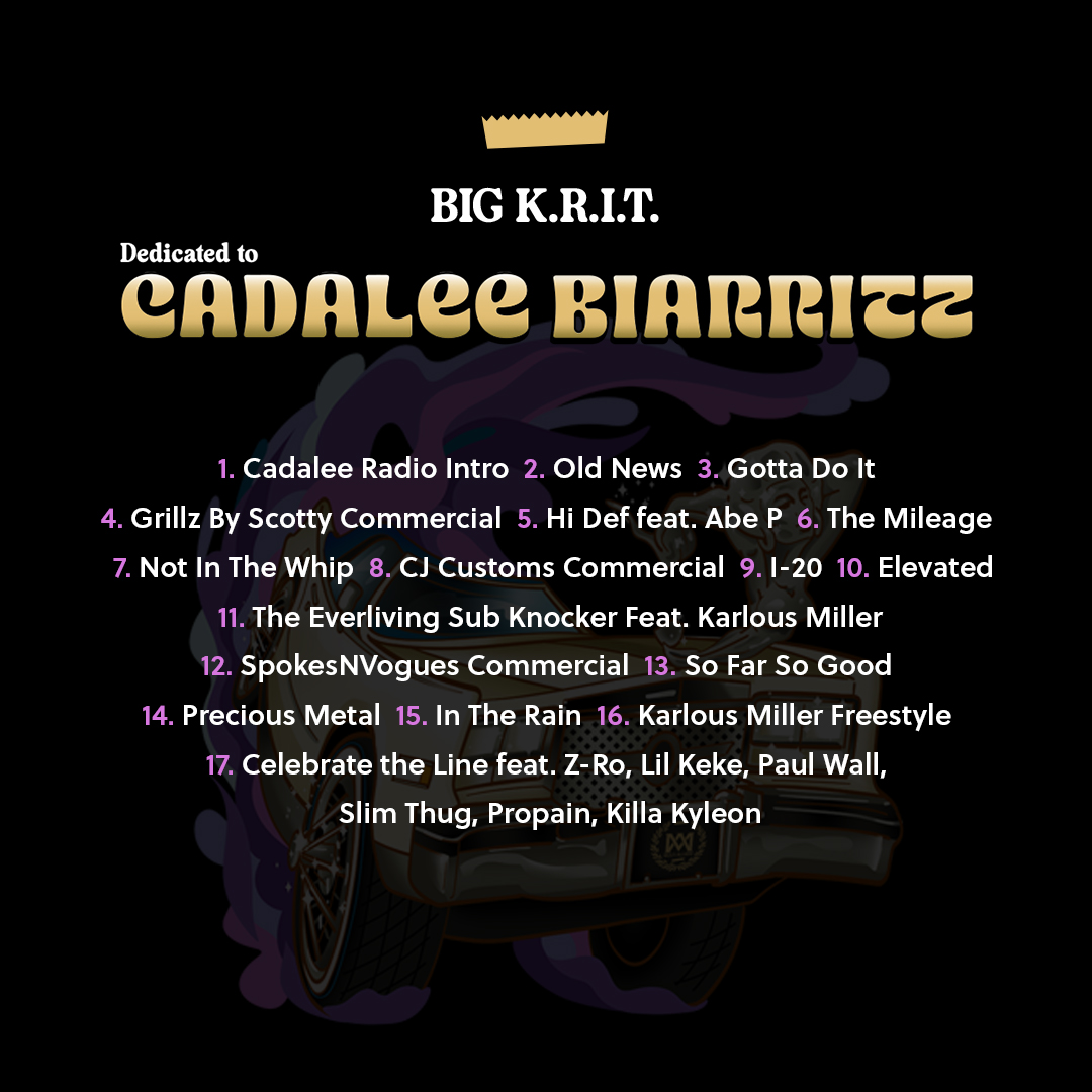 BIGKRIT's tweet photo. Let's chop it up.... What is your favorite song so far? 👑〽️ #DedicatedToCadaleeBiarritz https://t.co/EhjPT0tcPB https://t.co/gJ7XnPHwl1