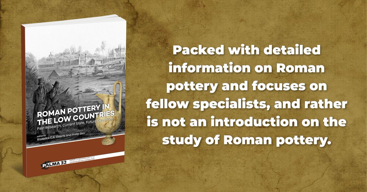 This edited volume was written on the occasion of the 33rd Congress of the Rei Cretariæ Romanæ Fautores and offers a status quaestionis of Roman pottery studies in the Netherlands and adjacent regions.

💻: tinyurl.com/5n776jjr

#RomanPottery #Cretaria #Archaeology