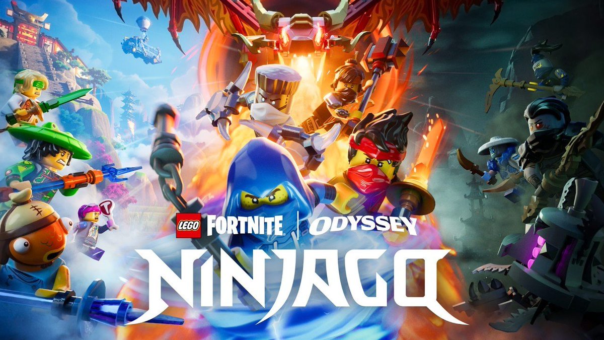 LEGO NINJAGO X FORTNITE KEYART!!