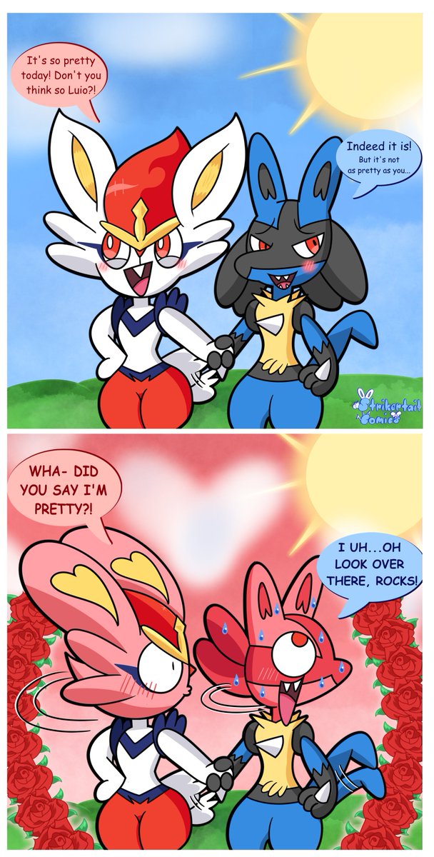 I'm starting to think the roommates have feelings for each other #Lucario #Cinderace #Pokemon