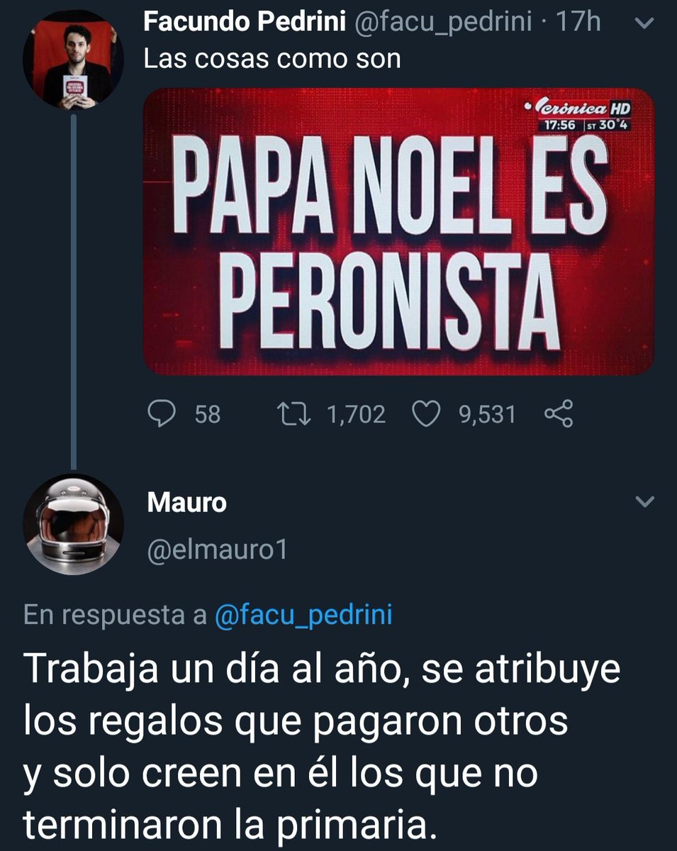 Trumperizar's tweet image. 16 días para Navidad.