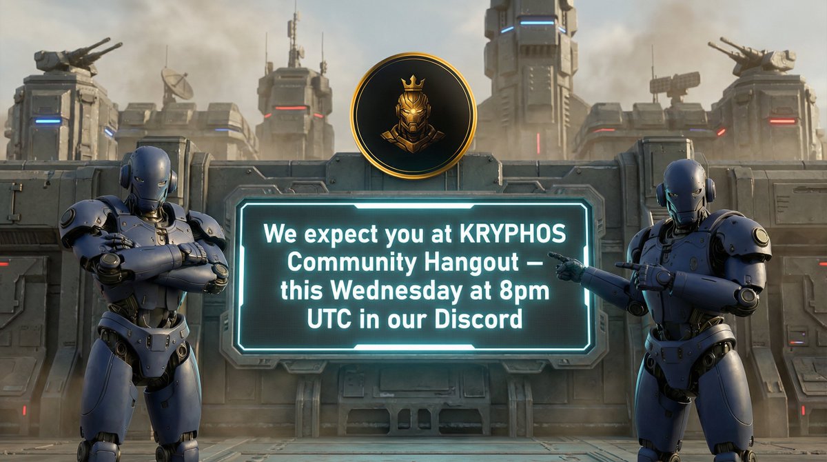 ❗️ Kryphos Community Hangout ❗️

👉 Every Wed at 8 PM UTC! 👈

➡️ Latest project updates
➡️ Fun community games
➡️ Reveal of our Discord Invite Challenge winners!

🔗 See you there: discord.gg/CvC8Er9mmg