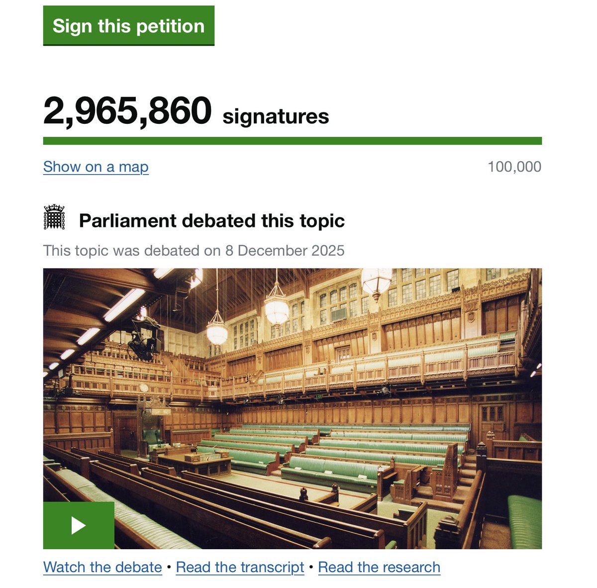 A debate was held in the UK Parliament regarding a petition calling for the introduction of Digital ID Cards to be stopped. The petition collected 3 million signatures, one of the largest in the history of the UK Parliament, and there was apparently strong heckling from members