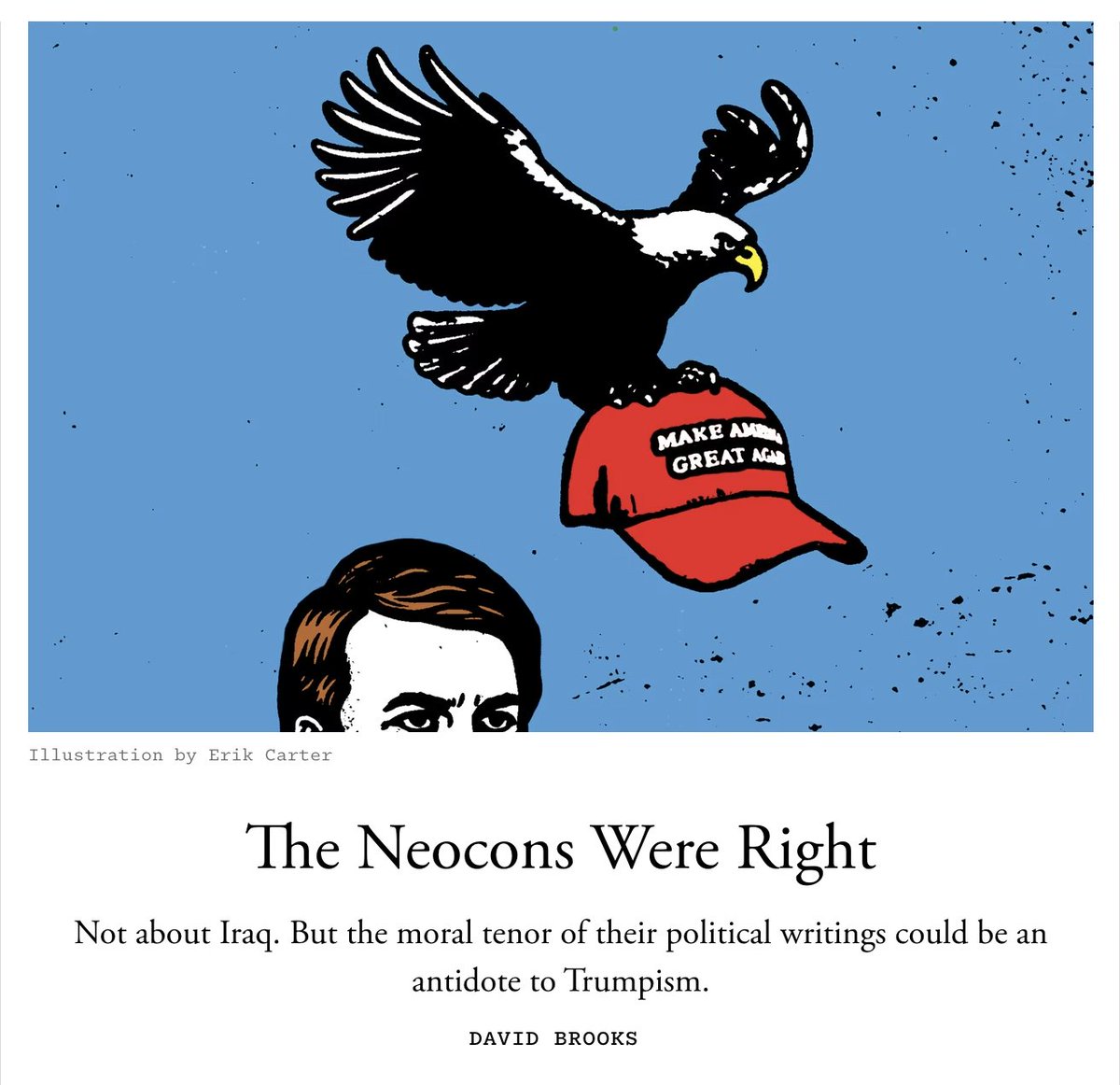 Would that we could all have the self-confidence of David Brooks