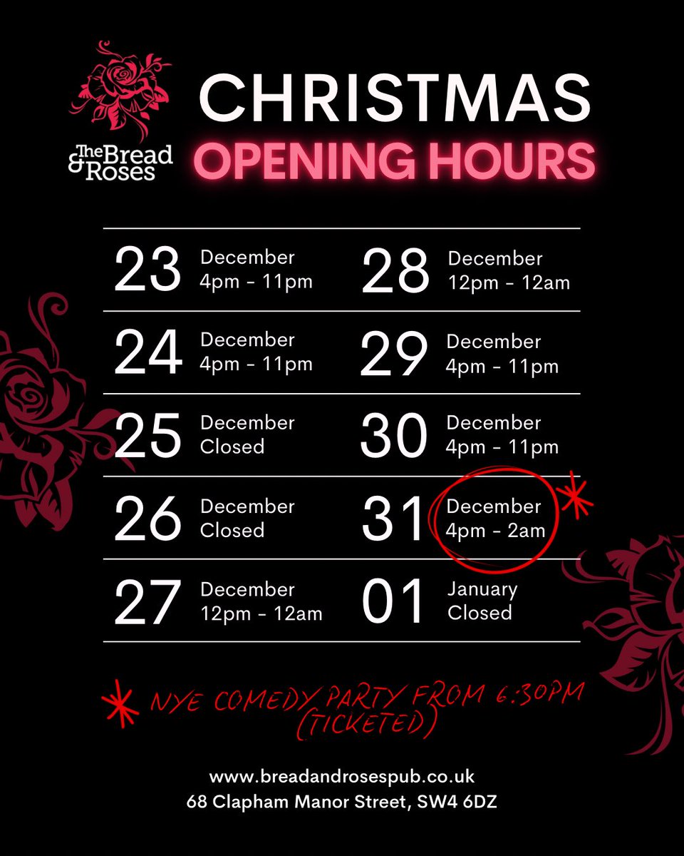 Bread and Roses Clapham tweet media