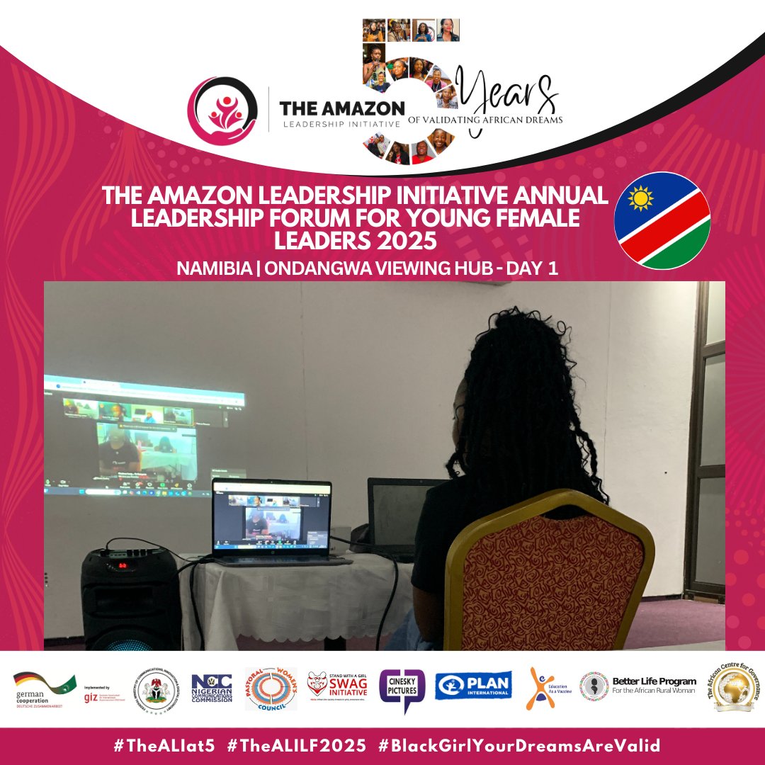 #Namibia Viewing Hub at Ekamuti Hotel in Ondangwa.

<a href="/TheALIorg/">The Amazon Leadership Initiative (TheALI)</a> Young Female Leaders from Southern Africa PANYFL Caucus joined virtually during day 1 and 2 of TheALI Annual Leadership Forum 2025
#BlackGirlYourDreamsAreValid 
#TheALILF2025 
#TheALIat5