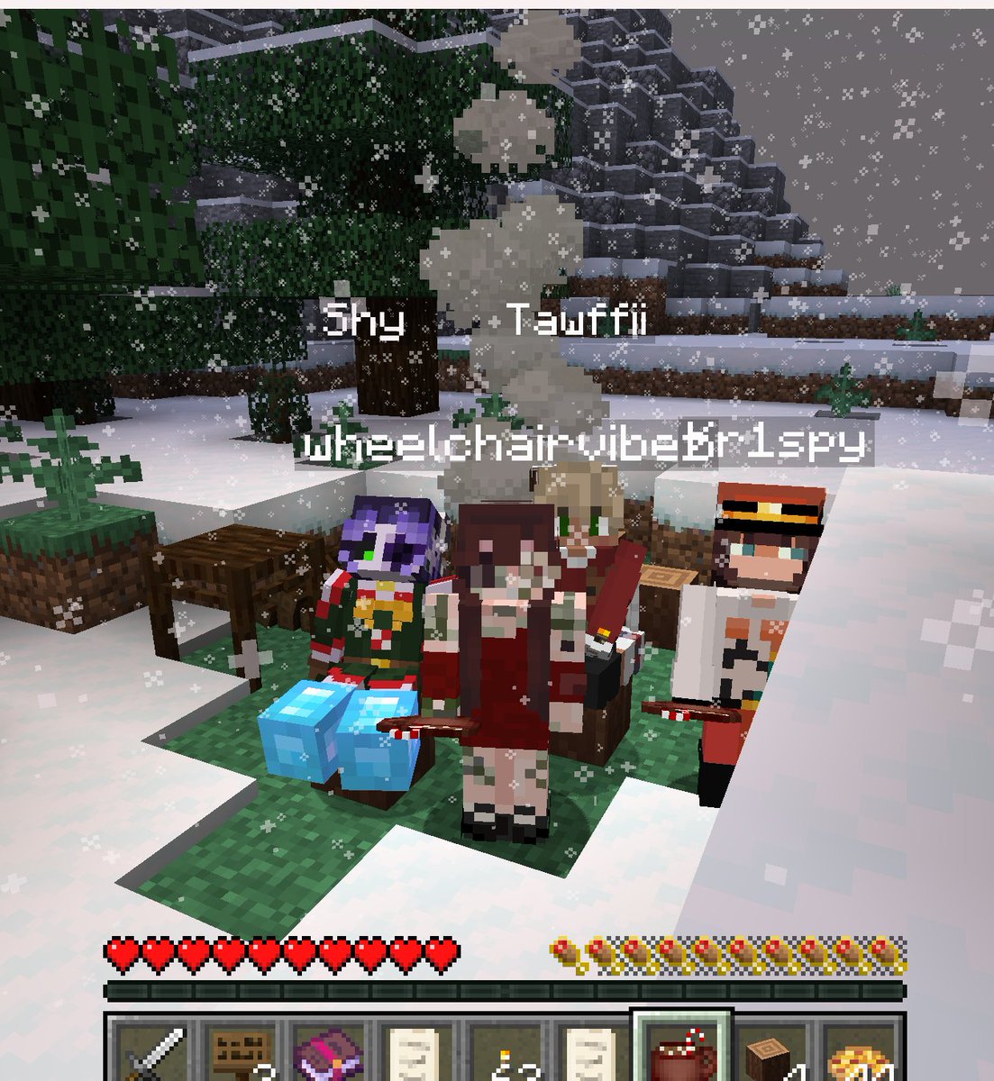 Our Vacationers are gearing up in preparation for this weeks event.. but first- they must all sit by the campfire, enjoy some hot cocoa, and tell stories with friends! 

What is your favorite Holiday Drink?

#HolidaySMP