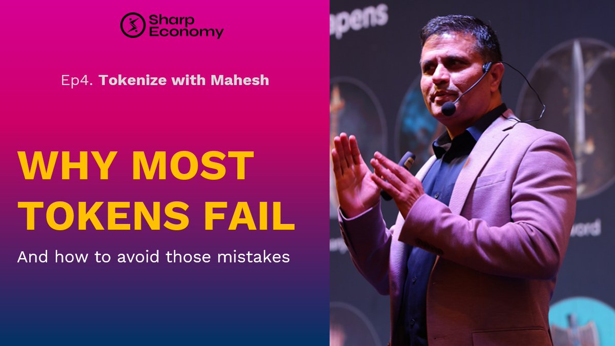 SharpEconomy's tweet image. ⏳ 𝟑𝟎 𝐦𝐢𝐧𝐮𝐭𝐞𝐬 𝐭𝐨 𝐠𝐨!

Join @mcbeniwal on Tokenize with Mahesh as he breaks down 𝐖𝐡𝐲 𝐌𝐨𝐬𝐭 𝐓𝐨𝐤𝐞𝐧𝐬 𝐅𝐚𝐢𝐥 &amp;amp; 𝐇𝐨𝐰 𝐓𝐨 𝐀𝐯𝐨𝐢𝐝 𝐓𝐡𝐨𝐬𝐞 𝐌𝐢𝐬𝐭𝐚𝐤𝐞𝐬. 👀

🎥 Watch live: youtube.com/watch?v=fzPJ_L…

#CSharpCorner $SHARP #SHARP #SharpToken…