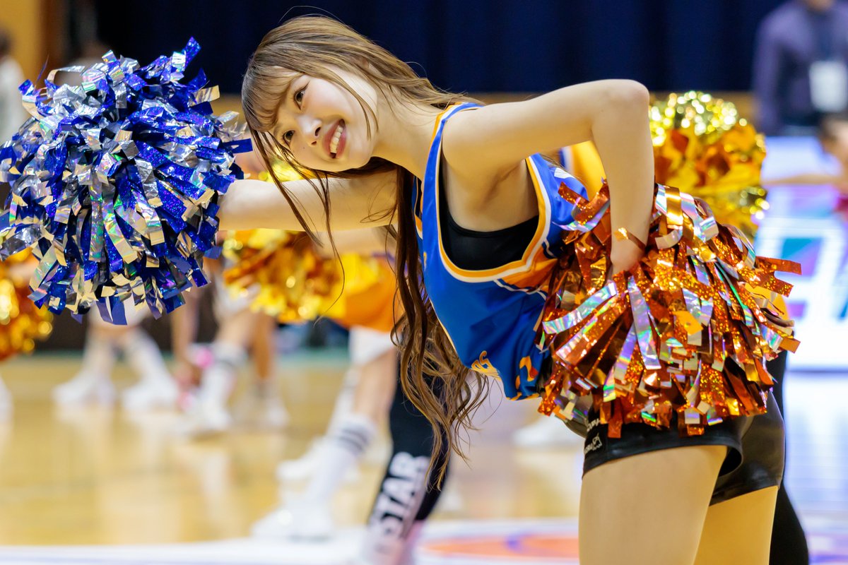 AIさん トライフープ岡山専属チアチーム HOOPSTARS ハーフタイム