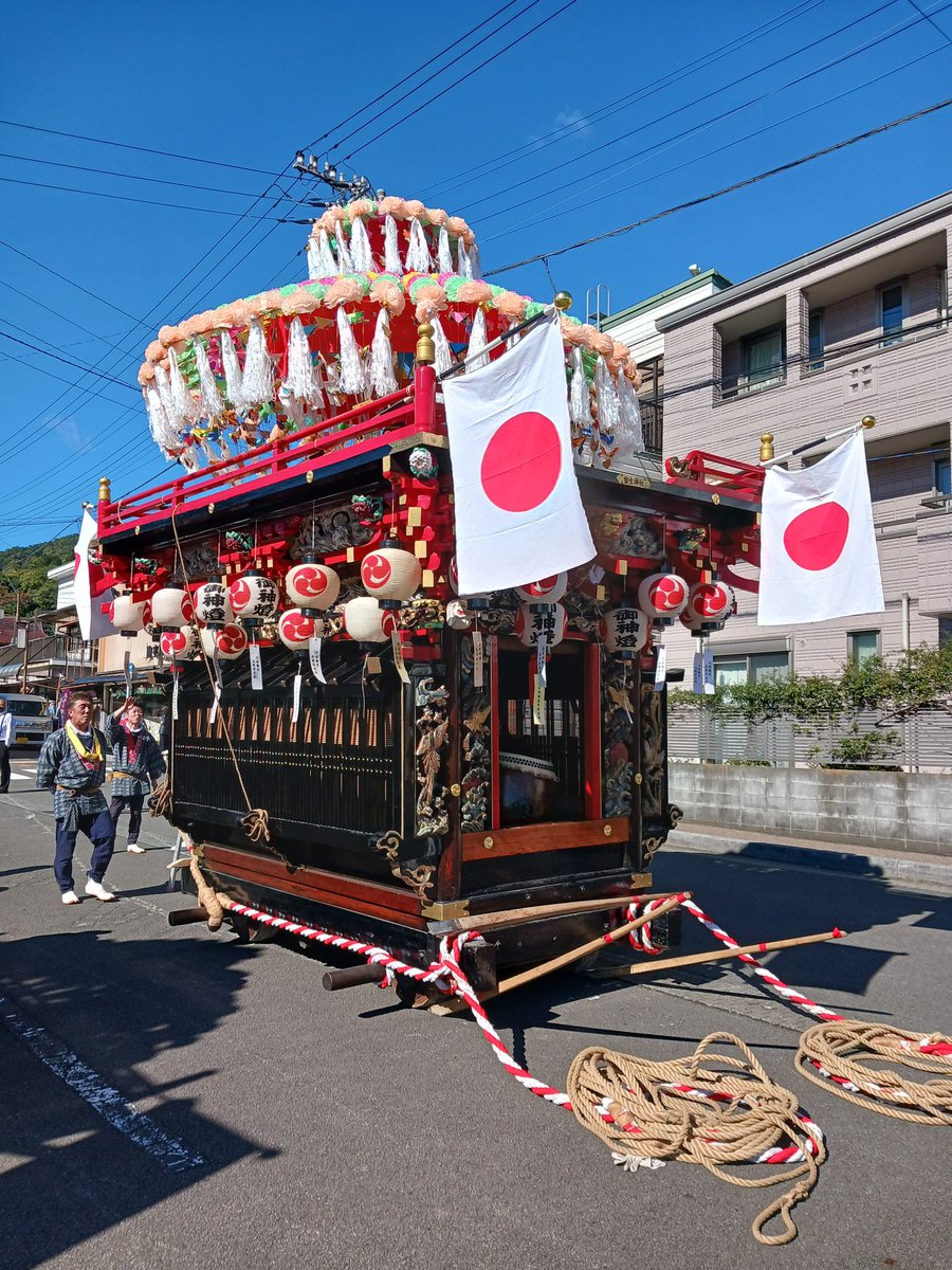 神奈川県山北町室生神社花車保存会・清水庭道祖神花車愛好会・川村囃子山北保存会 tweet media