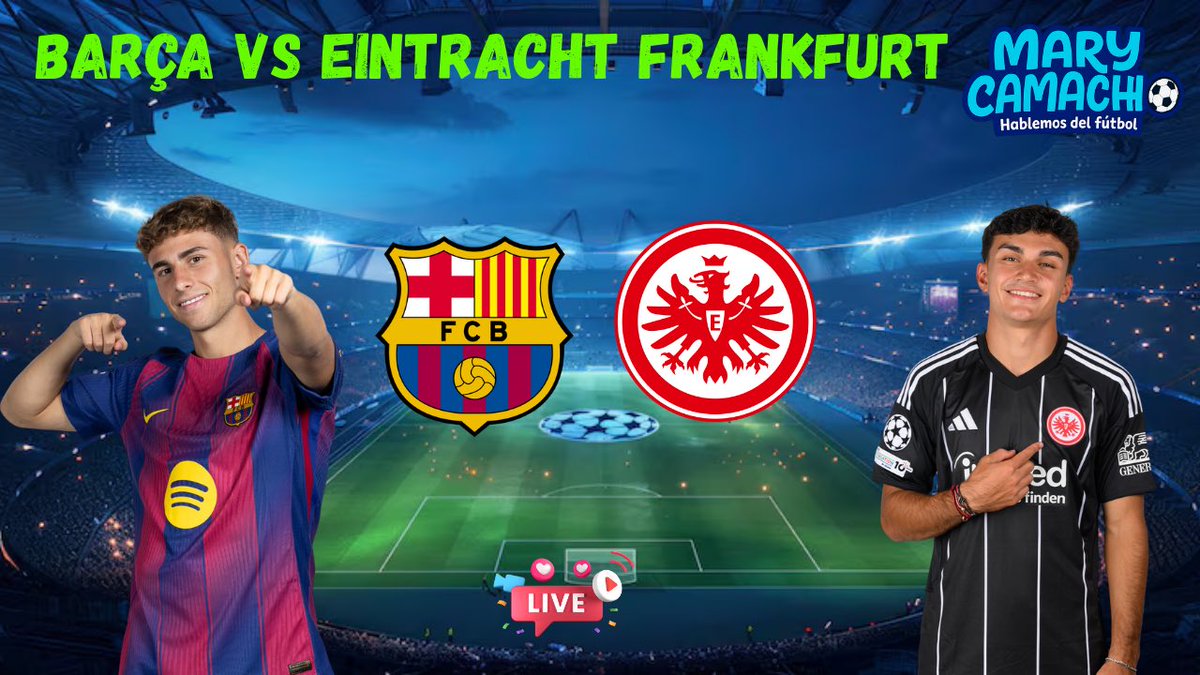 🚨HABLEMOS DE FÚTBOL CON MARY CAMACHO-  BARÇA❤️💙🆚 EINTRACHT FRANKFURT 🖤❤️🤍 youtube.com/live/Rvcogkz7d… vía <a href="/YouTube/">YouTube</a> Partido importante en casa donde nos jugamos más que tres puntos. 2:30 pm 🇨🇴-8:30 pm 🇪🇸