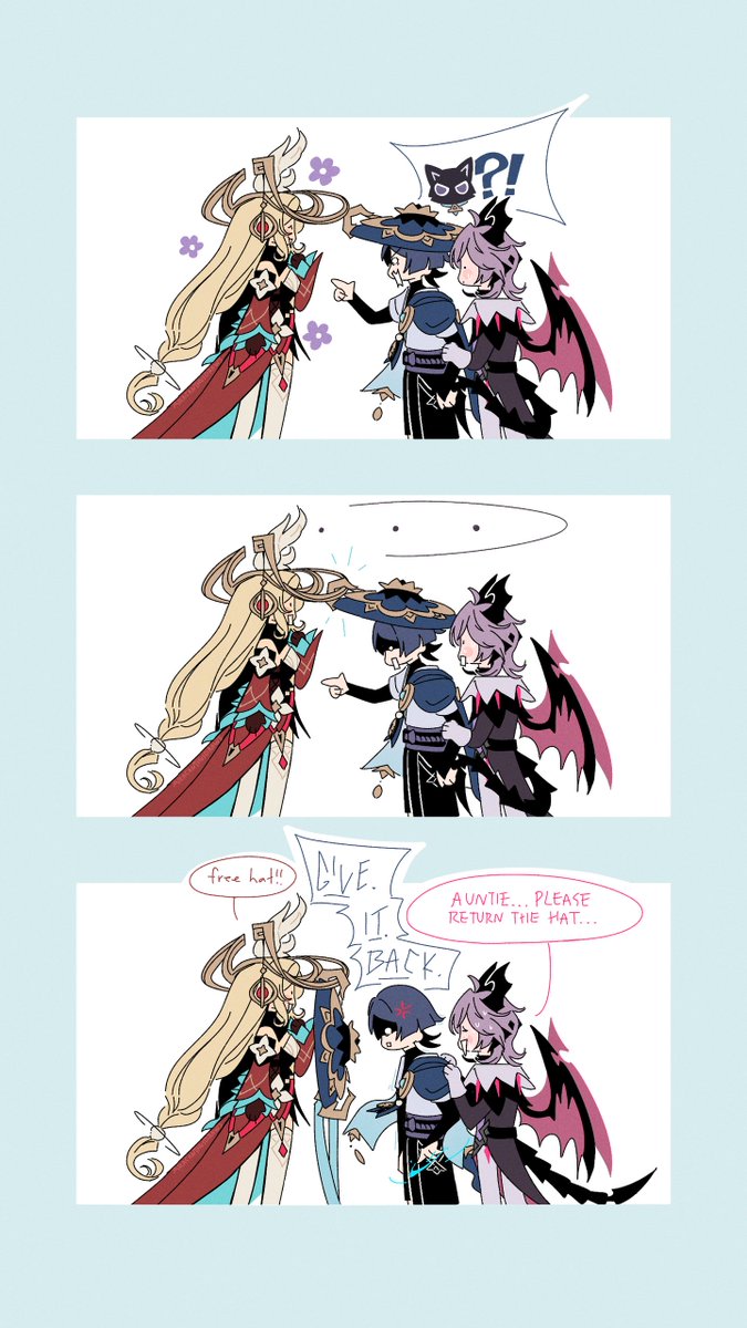 AracanthusDraws's tweet image. Hat communication!