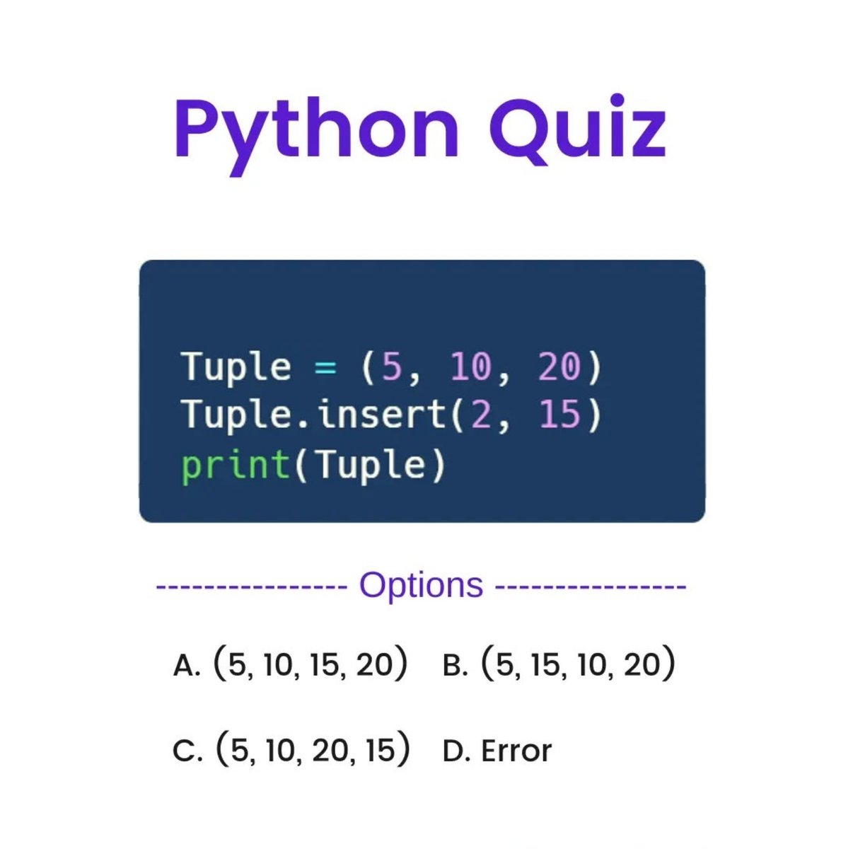 Python_Dv's tweet image. Comment below the output! 😃👇