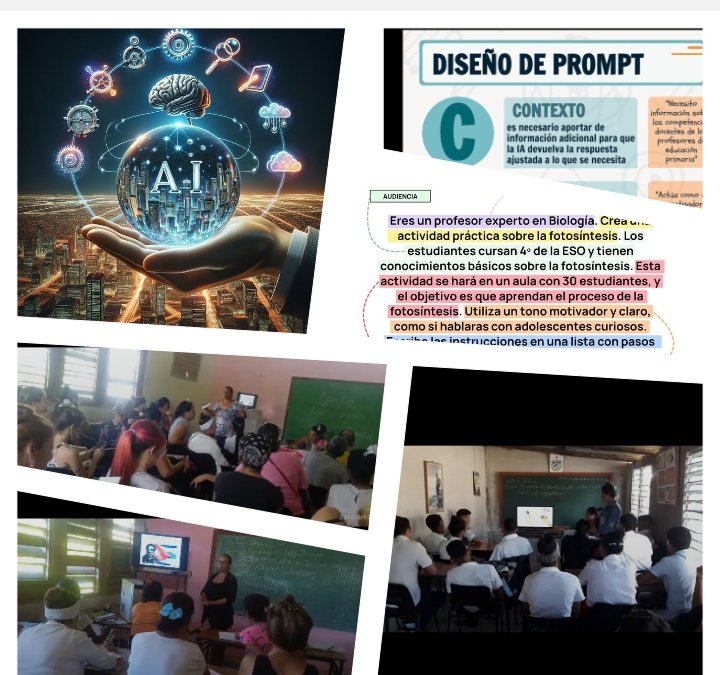 YuicenD's tweet photo. En el IP Julio Casas Regueiro celebramos el día de la IA 🤖. Nuestros estudiantes exploran el futuro a través de talleres y proyectos. ¡Formando a la generación que innovará con la tecnología! @CubaMined @DiazCanelB @LHierresuelo @dpestgo @dme2frente @CaridadSal66421 https://t.co/7a8Cn2oo02