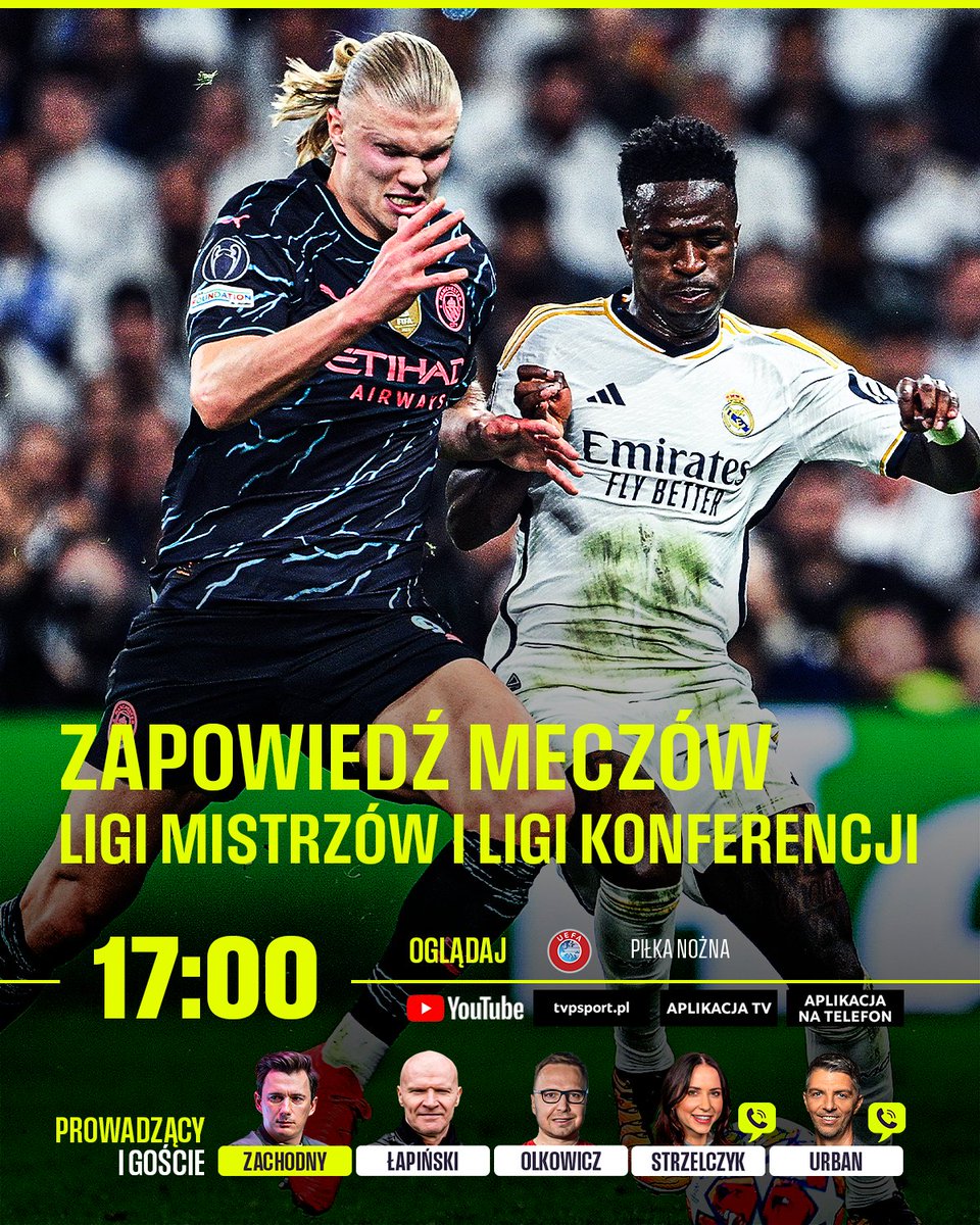 TRANSMISJA 📺

Tydzień z europejskimi pucharami! Co nas czeka dziś i kolejnych dniach? Sprawdzają <a href="/mzachodny/">Michał Zachodny</a> i jego goście!

📲 Oglądaj online od 17:00 ▶️ sport.tvp.pl/90310280/