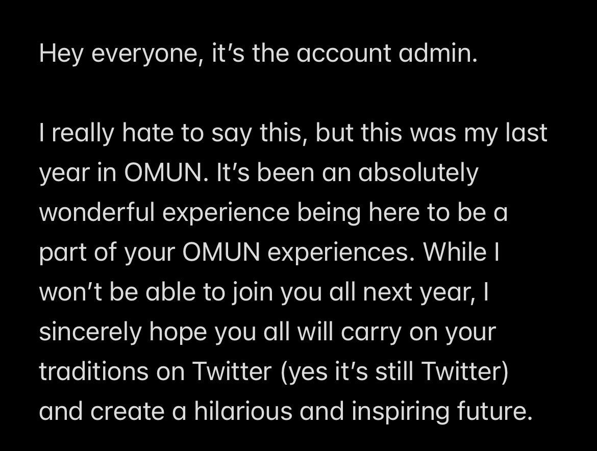 OMUN Updates tweet media