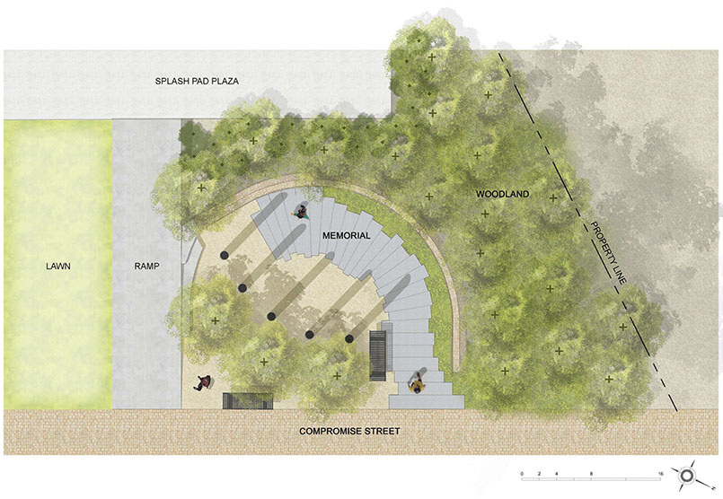 The Guardians of the First Amendment Memorial in Annapolis, MD, honors journalists who gave their lives defending press freedom. Durable, permeable pathways made with #OrganicLockStabilizedAggregate integrate with the site’s design.

organic-lock.com/installations-…