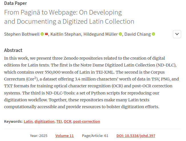 Journal of Open Humanities Data (JOHD) tweet media