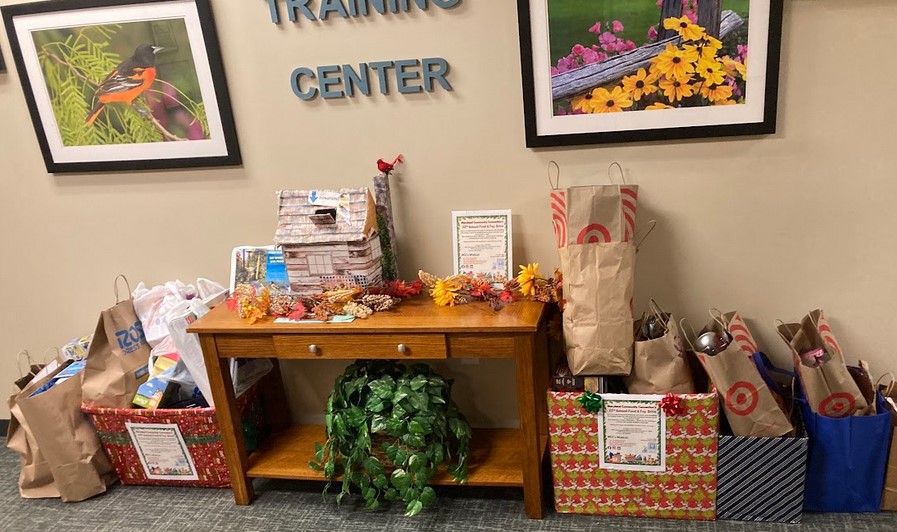 Maryland Community Connection collected items DHCD employees donated for its 22nd Annual Food &amp; Toy Drive on Monday. The Maryland Community Connection provides social, economic, and independent living services to adults with developmental disabilities across the state.