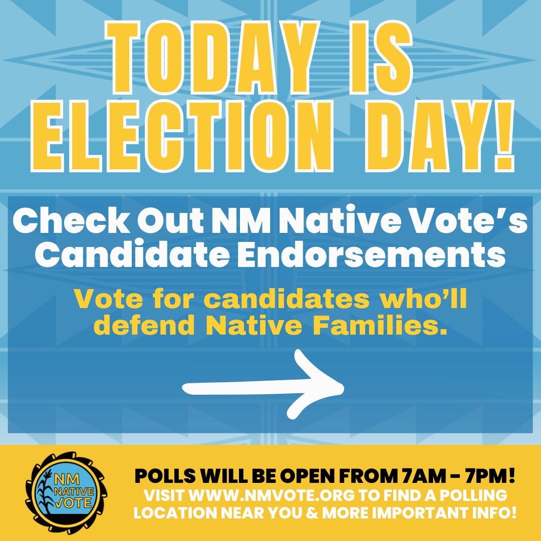 NativeVoters's tweet image. Protecting our lands is who we are. ✊🏽 

This Runoff Election Day, Dec 9th, we back candidates who value Native Voters. 🗳️

Stephanie Telles for City District 1 &amp;amp; Teresa Garcia for City District 3! 🙌🏽 

#NMNativeVote #NMNV #ABQ #Vote2025 #CityCouncil #NativeVoters #Community