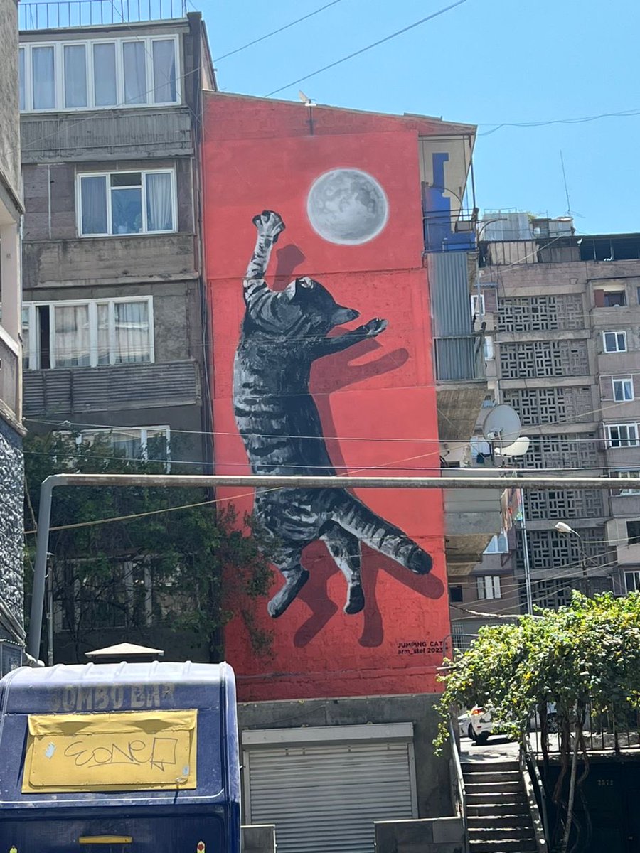 MaryBarev's tweet photo. Keep fit and healthy 💪😽
Street art in Yerevan🇦🇲🇦🇲🇦🇲 https://t.co/RLZohDotZe