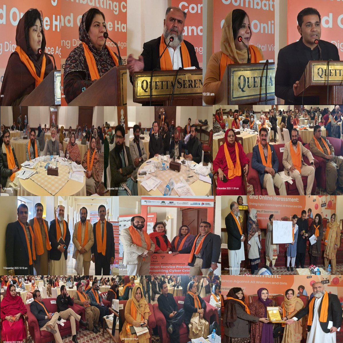 Honoured to share that today, with the support of Aurat Foundation and UN Women, a mega event was held on "Women Service Providers Combatting Cybercrime &amp; Online Harassment." A powerful gathering highlighting digital safety, awareness and women’s protection.
#16Days 
<a href="/unwomen_pak/">UN Women Pakistan</a>