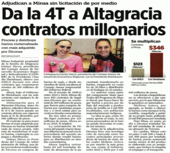 Hace unos días, la presidenta dijo que "El gobierno ya no es instrumento de unos cuantos", pero la realidad la desmiente.