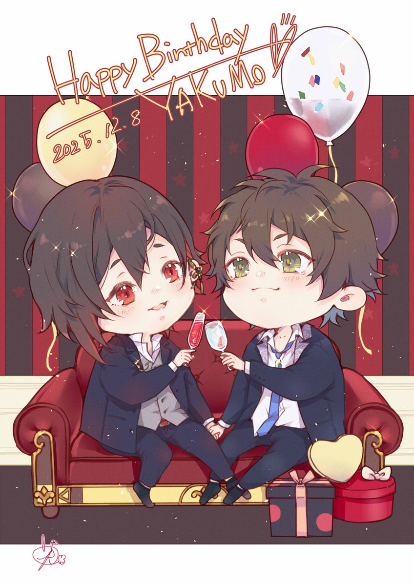 Candy_Rabbit3's tweet photo. 遅くなってしまったけれど…八雲くんのお誕生日を祝して乾杯🥂
#ハッピーバースデー八雲2025
#HappyYakumoDay2025 https://t.co/6cMqoUhgwE