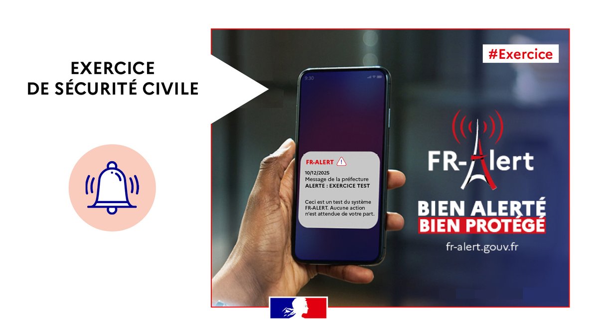 🔴 EXERCICE 🔴 DÉCLENCHEMENT #FRAlert MERCREDI 10 DÉCEMBRE DANS LE SECTEUR DE CONDÉ-EN-NORMANDIE

⚠️ Un exercice de sécurité civile nécessitera un test d’alerte des populations via le dispositif Fr-Alert.

🚨 Si vous vous trouvez mercredi 10 décembre en matinée dans le secteur de