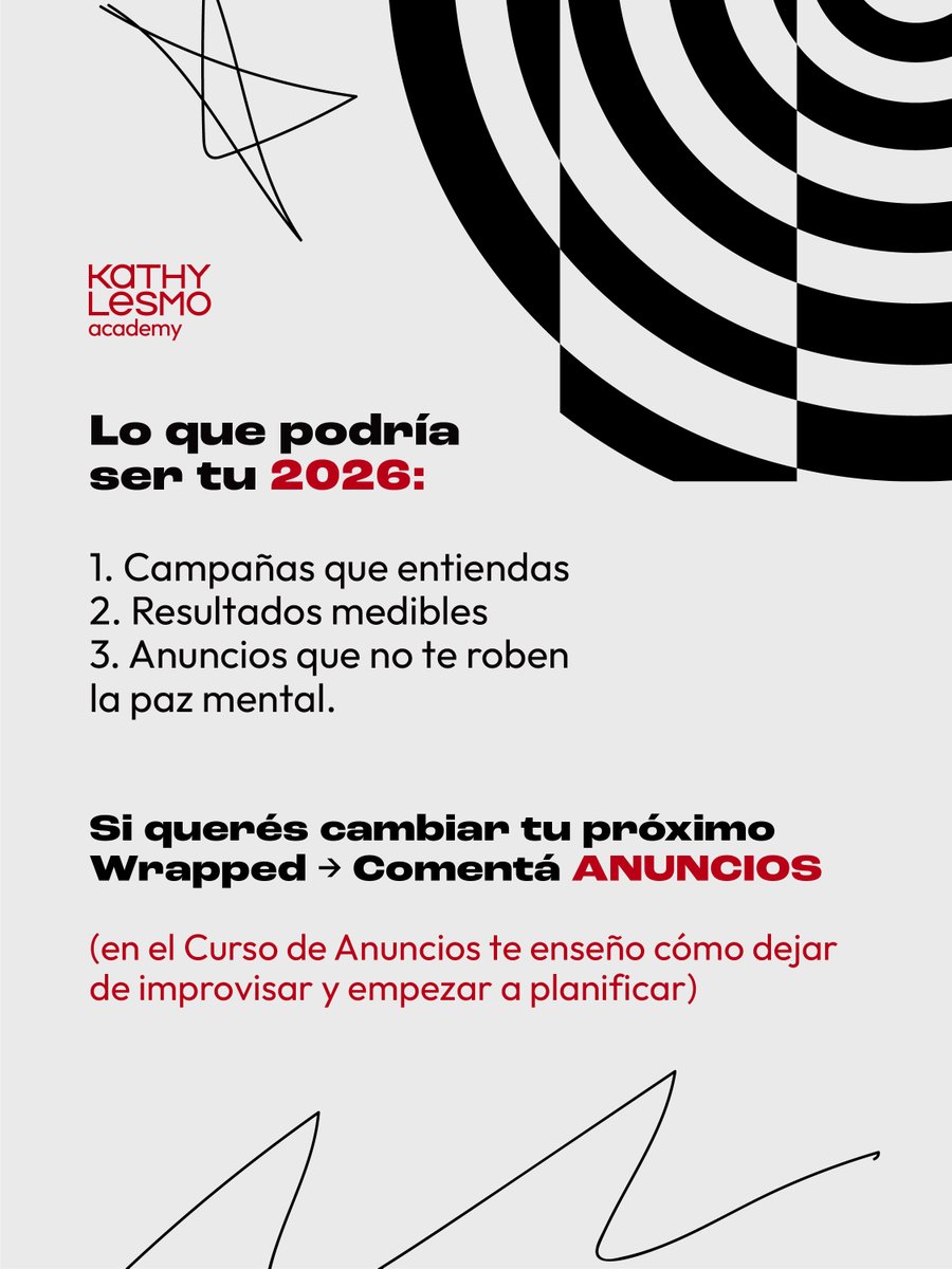 kathylesmo's tweet photo. La verdad:​

👉 Sin planificación, tus ads no funcionan.​
👉 La improvisación te cobra caro.​
👉 2026 necesita estrategia, no suerte.​

Querés un Wrapped diferente el próximo año? https://t.co/iEo2FHa54f https://t.co/sMwbTYHfZu