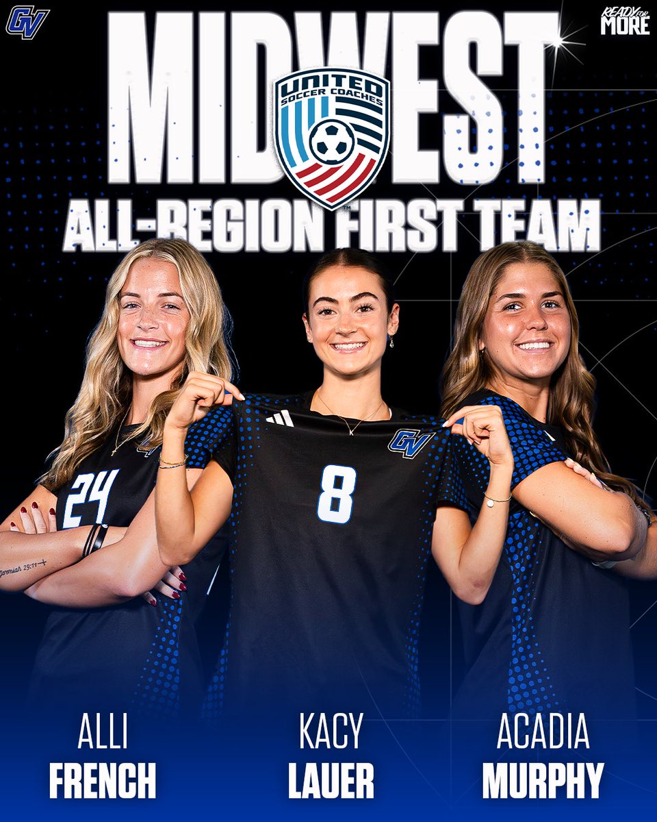 GVSUsoccer's tweet photo. Congrats to our 5️⃣ Lakers that earned USC Midwest All-Region honors! 👏

#AnchorUp | #ReadyForMore https://t.co/mrMtEB6xhU