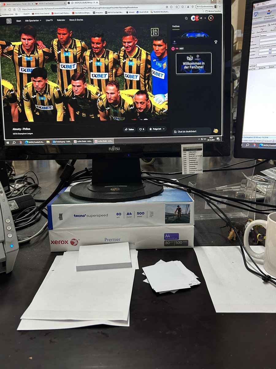 während der arbeit champions league schauen auch krank