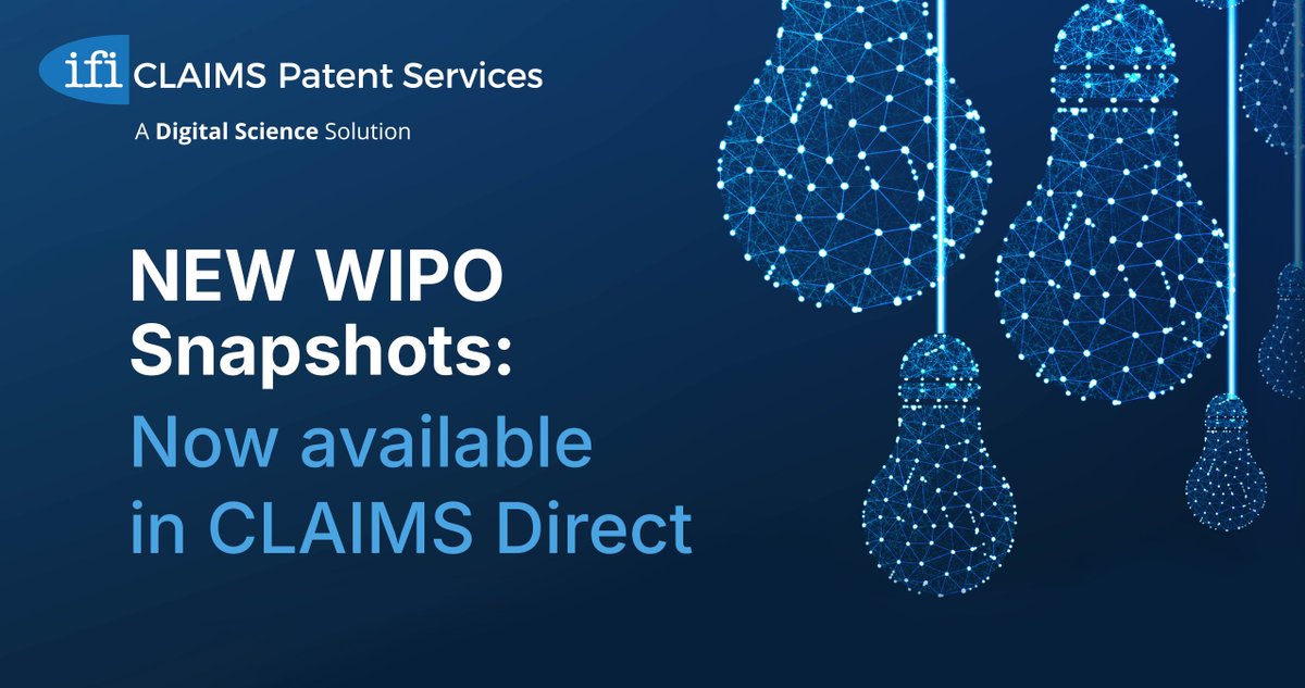 IFI CLAIMS Patent Services tweet media