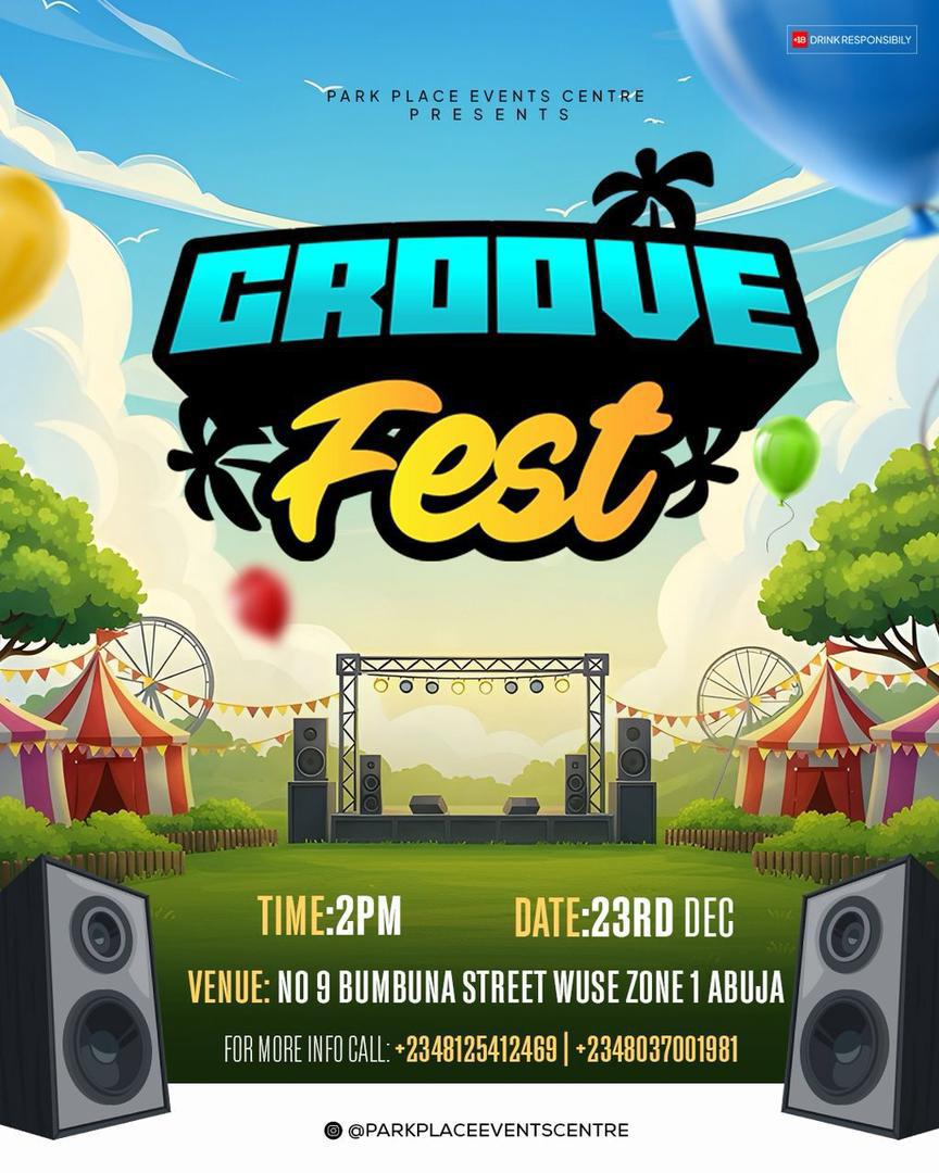 _Muhammadhafz's tweet photo. 🎇🚨 WHAT'S UP ABUJA!!! ARE YOU READY!!!

"Groove Fest 2025 is coming on the 23rd of December! Music, fun, and the biggest vibes all in one place!"

#GrooveFest2025 #Youngboss #Abuja https://t.co/5r4ncWKDIM