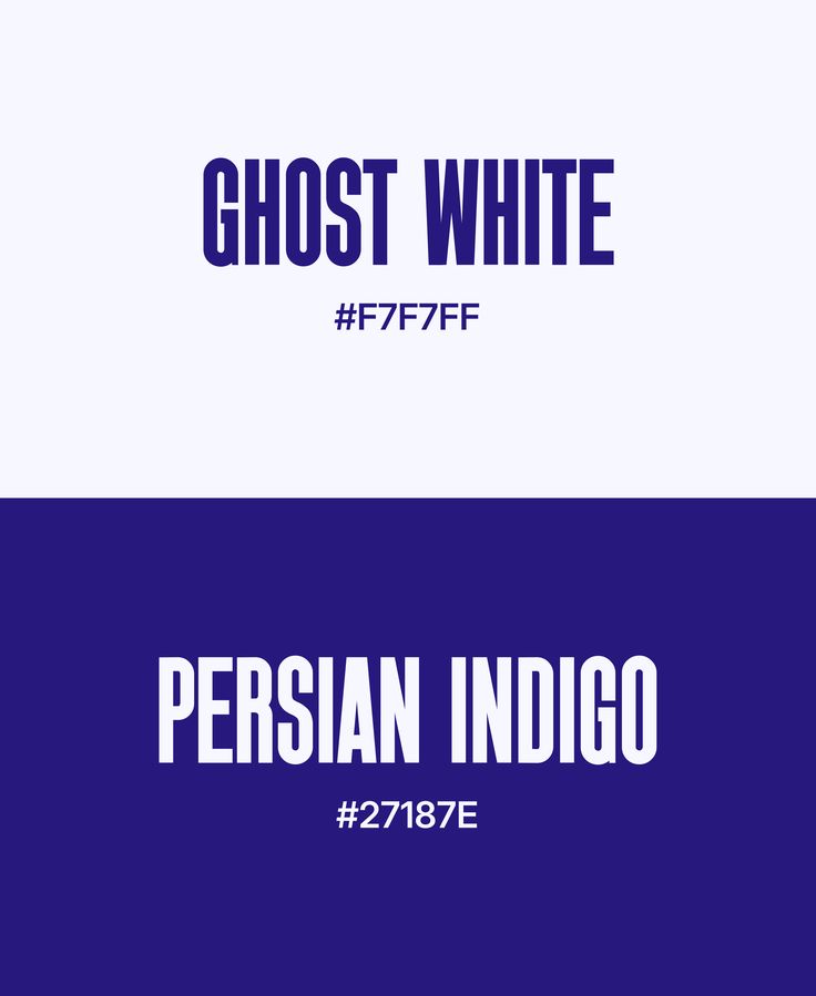 Ghost White x Persian Indigo